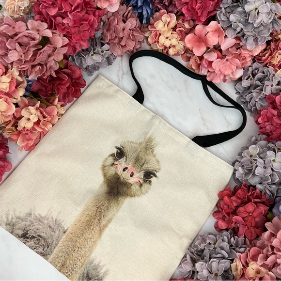Eco-Friendly Folding Ostrich Tote Bag - Picture 4 of 13